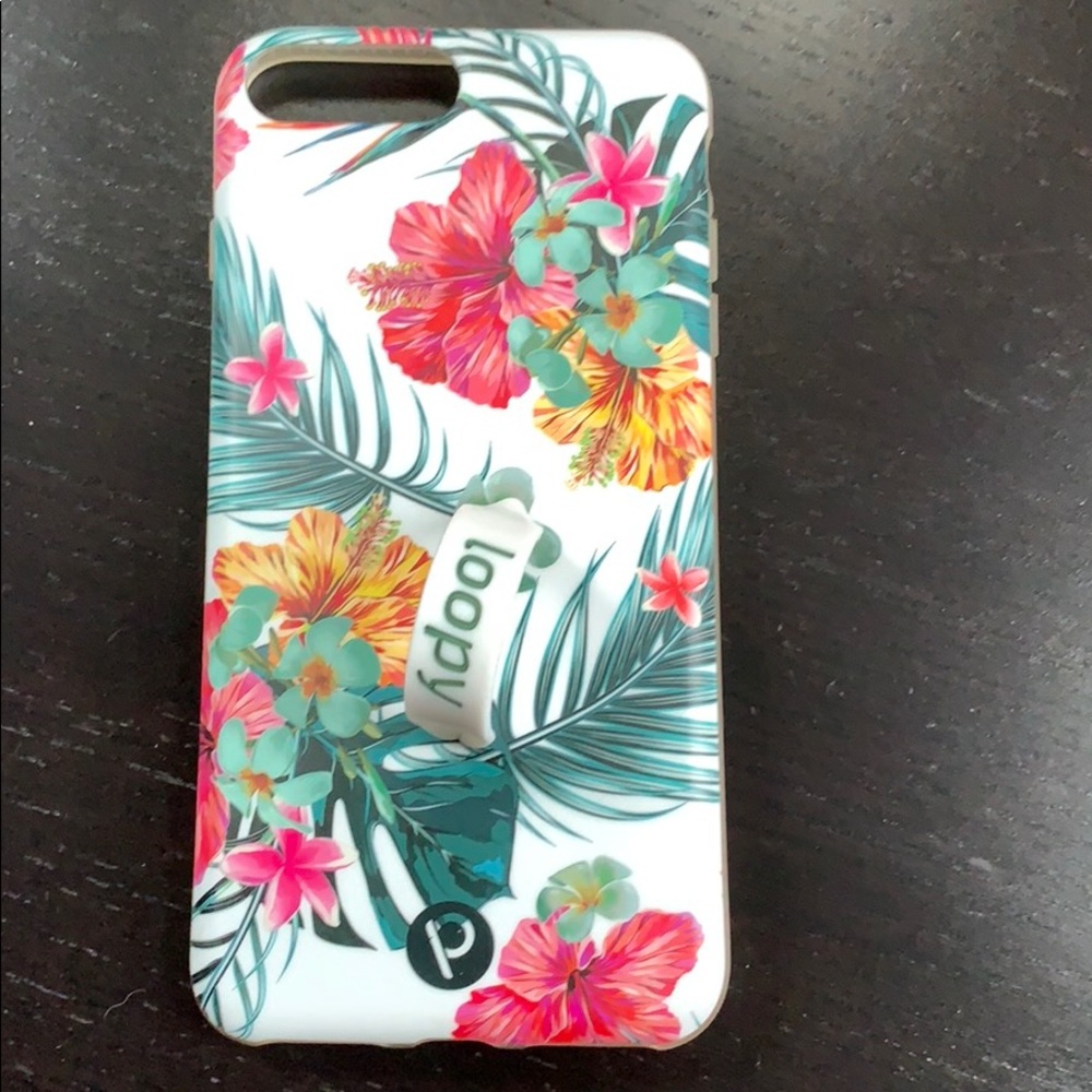 iPhone 8 Plus Tropical Hibiscus Loopy Case!